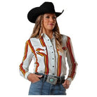 Women's Cinch Boyfriend Fit Retro Stripes Western Shirt CTW7250009 - Crazy House Western Wear