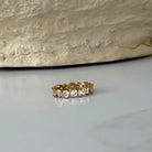 Women's Gold and Silver Plated Wavy "Layla" Ring