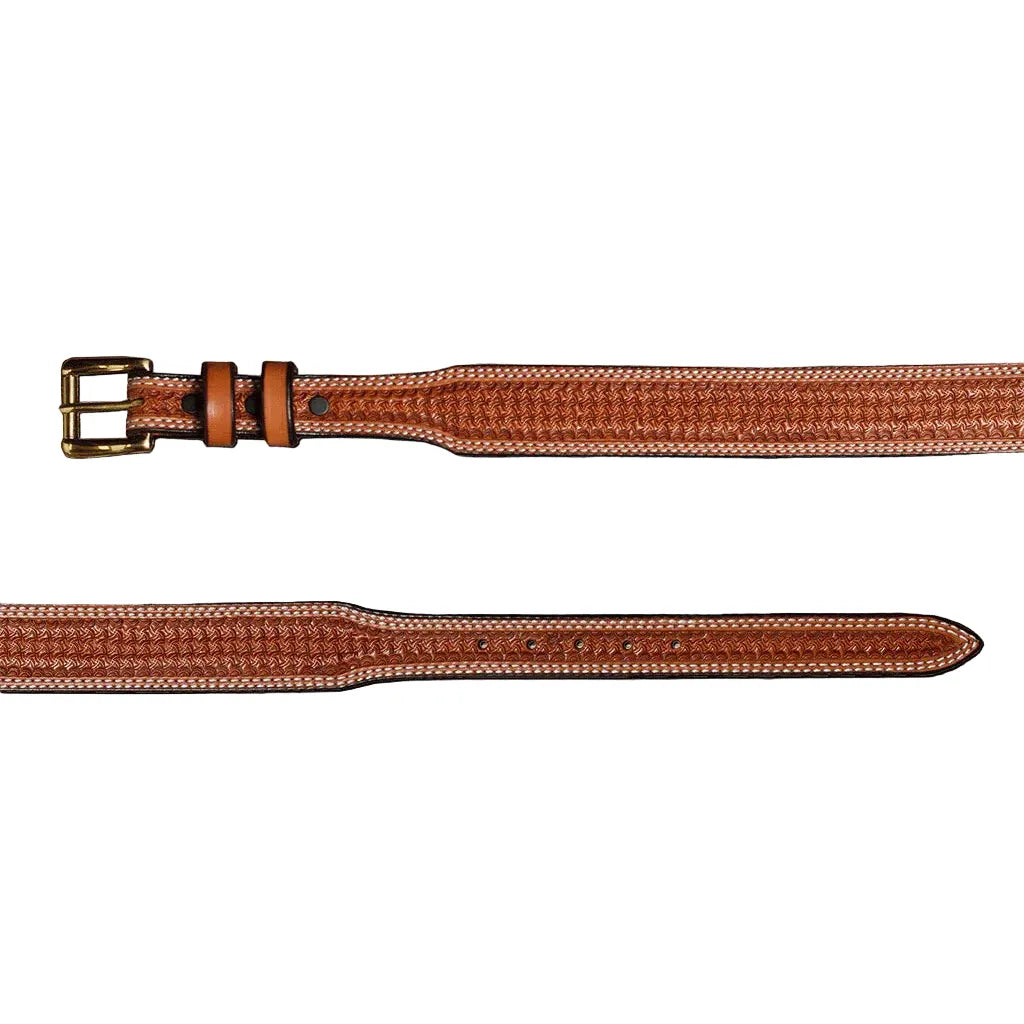 Men's Texas Saddlery Tapered Saddle Tan Spider Belt 1W23AT