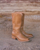 Tecovas Women's Camel Cowhide The Charlie Cutter Toe Boots W20060CML
