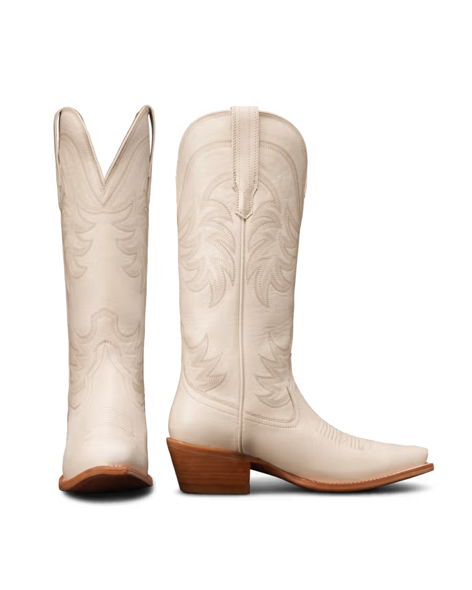 Tecovas Women's Bone Cowhide Snip Toe Boots W20007BON