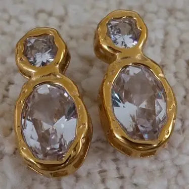 Women's Gold Serenity Earrings 