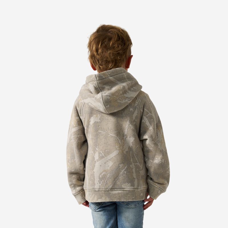 Burlebo Boy's Drifter Camo Vintage Washed Hoodie Y-VWFH-DFTC