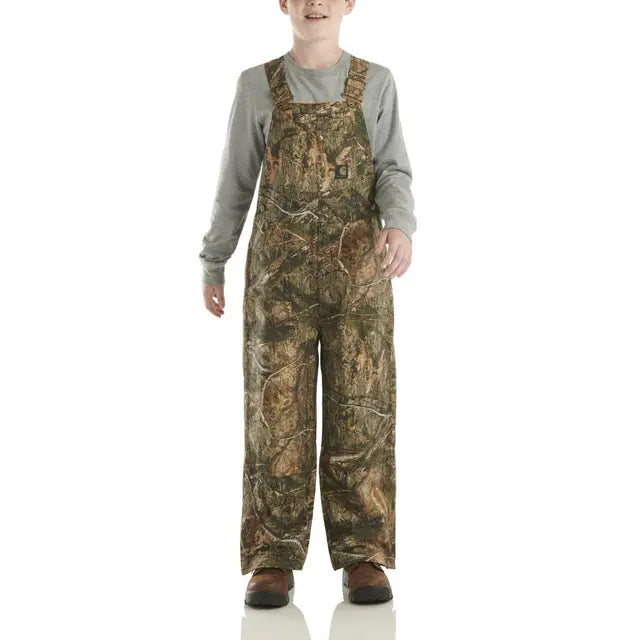 Boy's Carhartt Loose Fit Canvas Insulated Bib - Mossy Oak CM8755-CR27