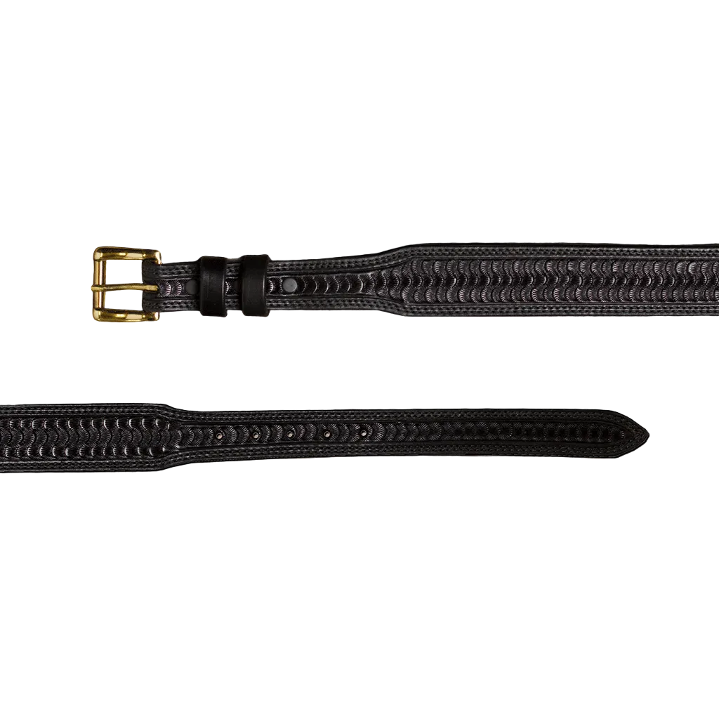 Men's Texas Saddlery Swirl Black Tapered Belt 1W12T