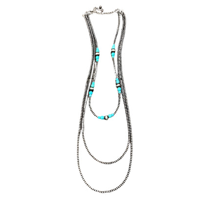 Women's Isac Handmade Navajo Bead, Turquoise Necklace 735141 - Crazy House Western Wear
