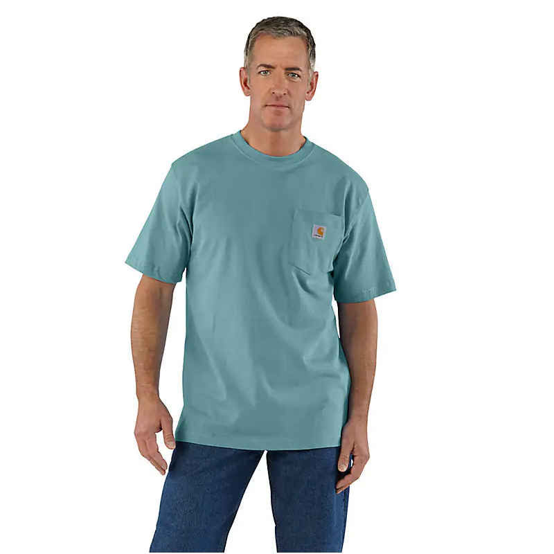 Men's Carhartt Loose Fit One Pocket T-shirt K87-HL1 - Crazy House Western Wear