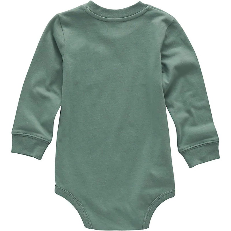 Boy's Carhartt Long Sleeve Pocket Bodysuit CA5011-GH5