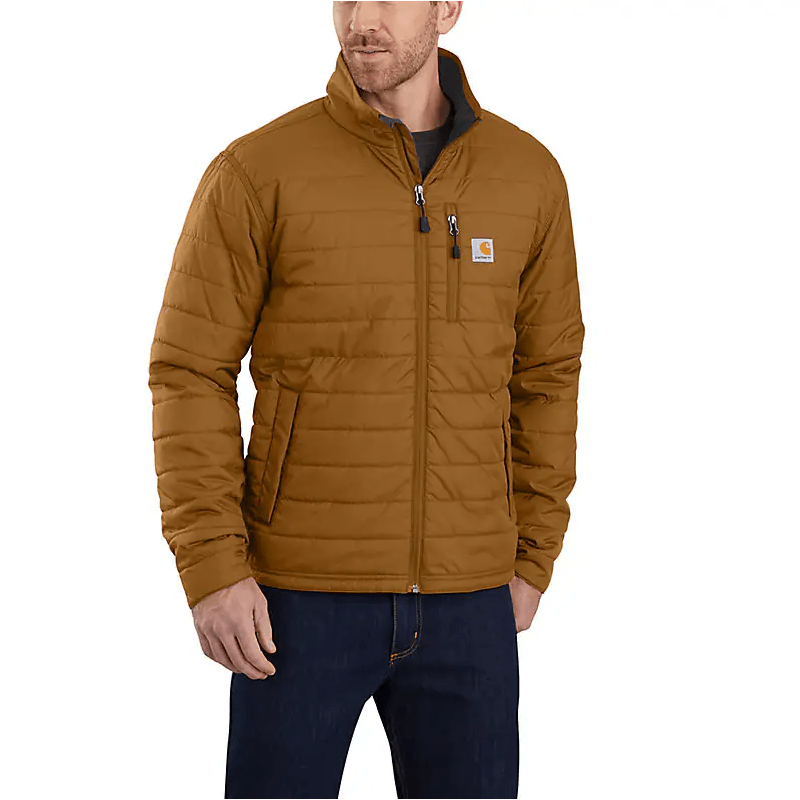 Men's Carhartt Rain Defender® Insulated Jacket - Relaxed Fit - Lightweight 102208-BRN - Crazy House Western Wear