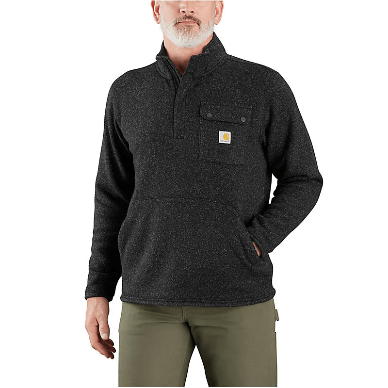 Men's Carhartt Relaxed Fit Midweight Quarter-Zip Pocket Sweater Fleece 106378-N04 - Crazy House Western Wear