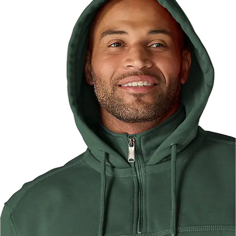 Carharttレインディフェンダーパーカー2XLカーキオーバーサイズストリート Men's Carhartt Rain Defender Loose Fit Heavyweight Quarter-Zip