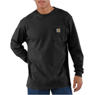 Men's Carhartt Loose Fit Long Sleeve Pocket Shirt - Black K126-BLK - Crazy House Western Wear