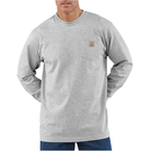 Men's Carhartt Loose Fit Long Sleeve Pocket Shirt - Heather Grey K126-HGY - Crazy House Western Wear