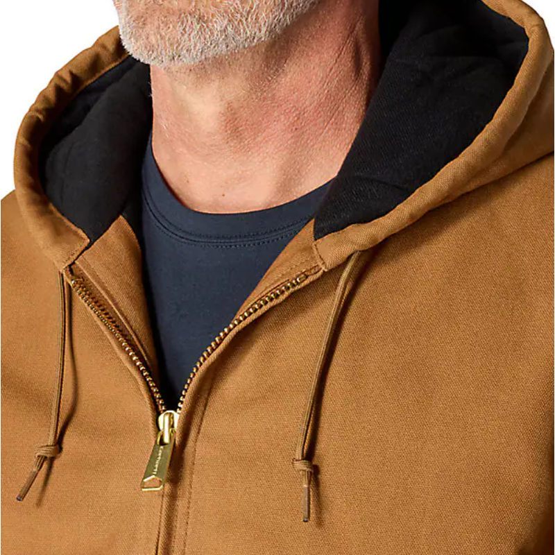 Men's Carhartt Flannel Lined Active Jacket - Loose Fit 106673-BRN