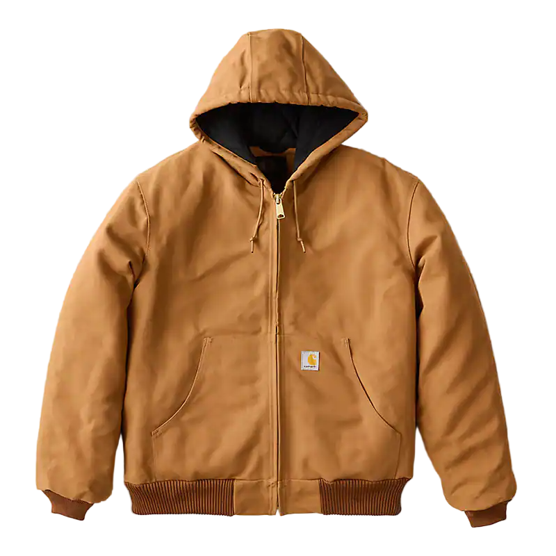 Men's Carhartt Flannel Lined Active Jacket - Loose Fit 106673-BRN Men's Carhartt Flannel Lined Active Jacket - Loose Fit 106673-BRN