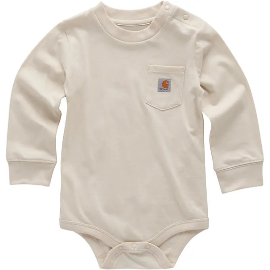 Boy's Carhartt Long Sleeve Pocket Bodysuit CA5011-CA35