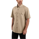 Men's Carhartt Loose Fit Chambray Short Sleeve Shirt - Tan 104369-256 - Crazy House Western Wear