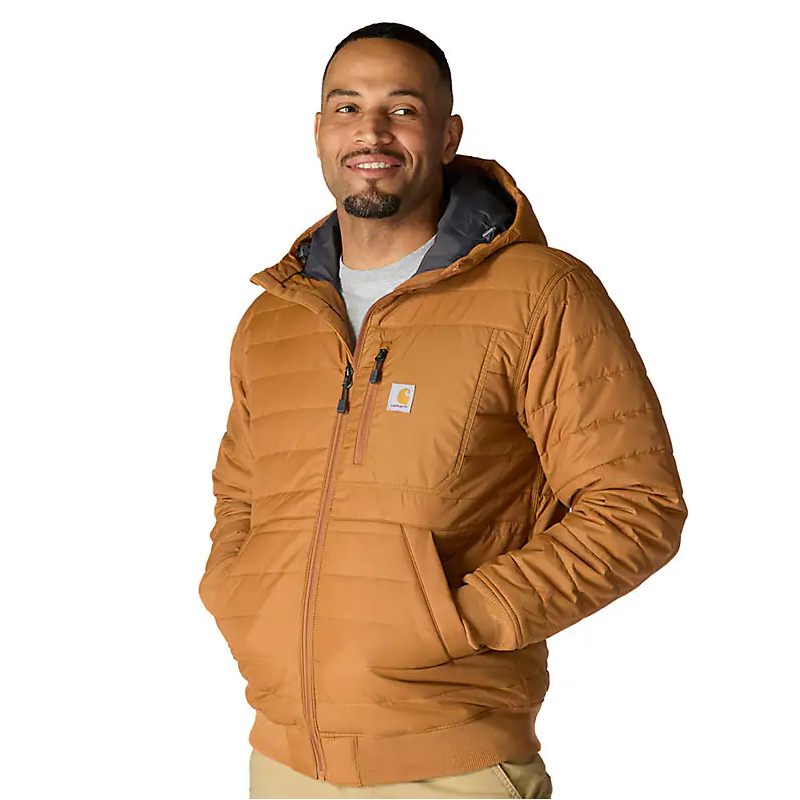 Men's Carhartt Rain Defender Relaxed Fit Lightweight Insulated Hooded Jacket 