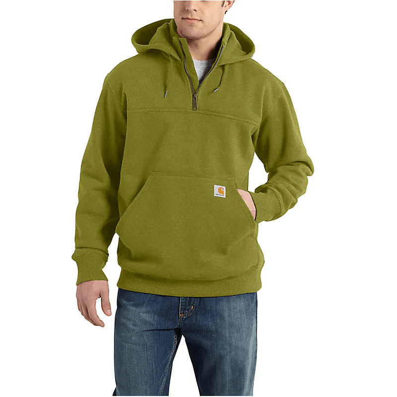 Men's Carhartt Rain Defender® Loose Fit Heavyweight Quarter-Zip Hoodie 100617-GI2 - Crazy House Western Wear
