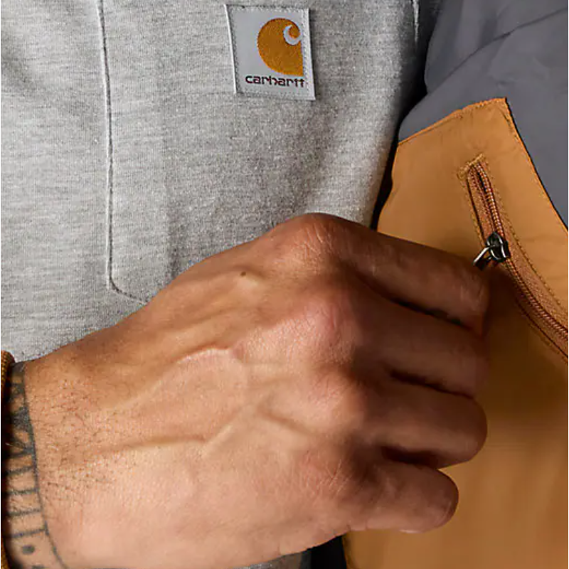 Men's Carhartt Rain Defender Relaxed Fit Lightweight Insulated Hooded Jacket 