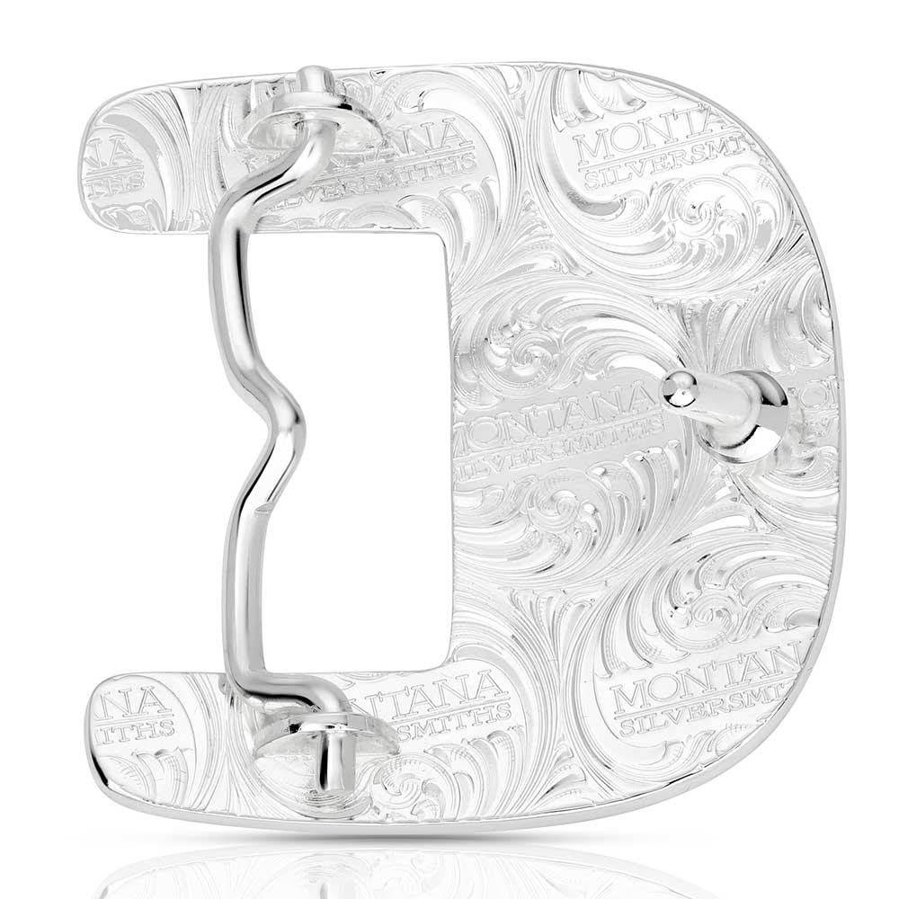 Women's Montana Silversmiths Clear Blue Sky Turquoise Buckle 55010