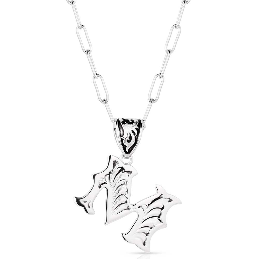 Montana Silversmiths Western Initial Necklace NC6096