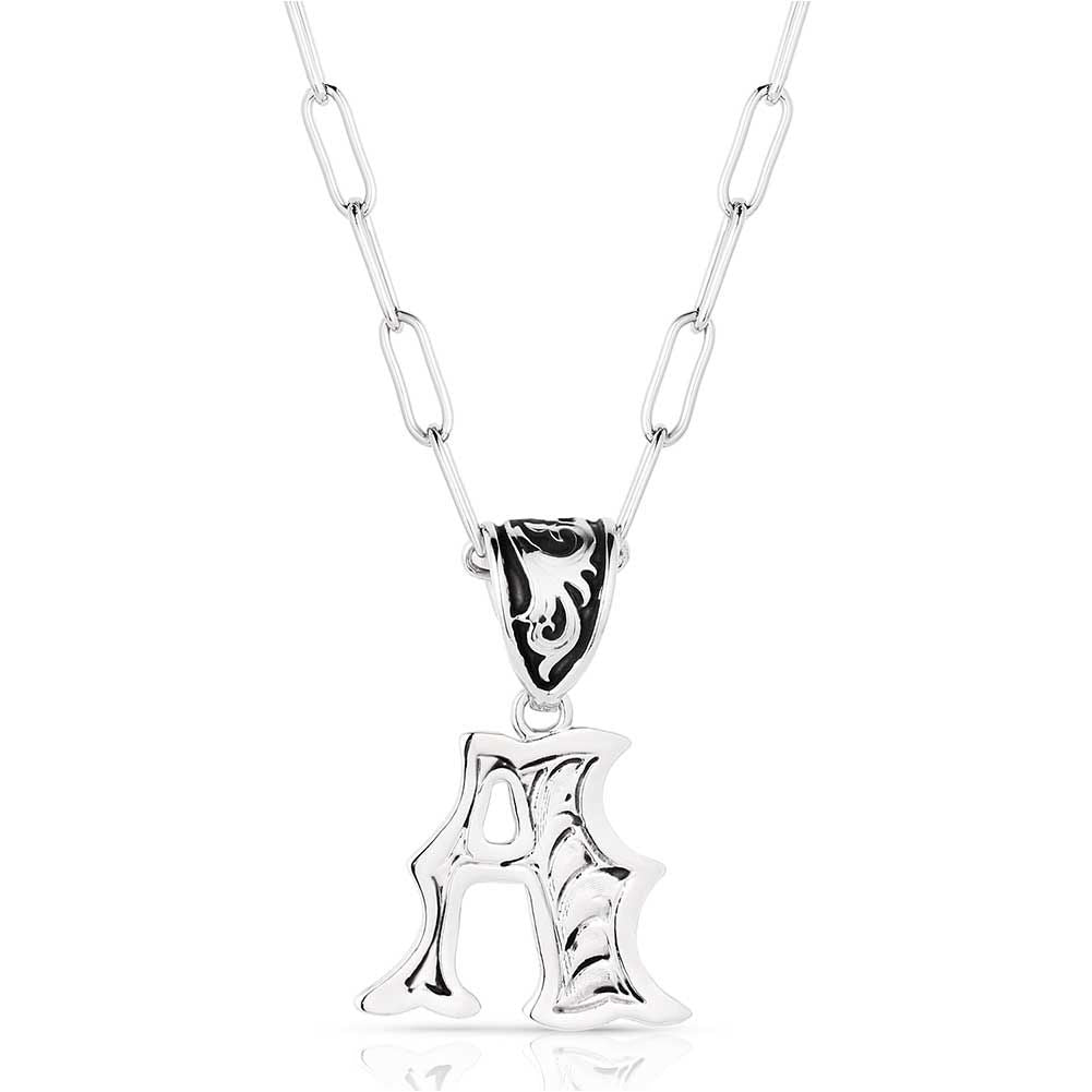 Montana Silversmiths Western Initial Necklace NC6096