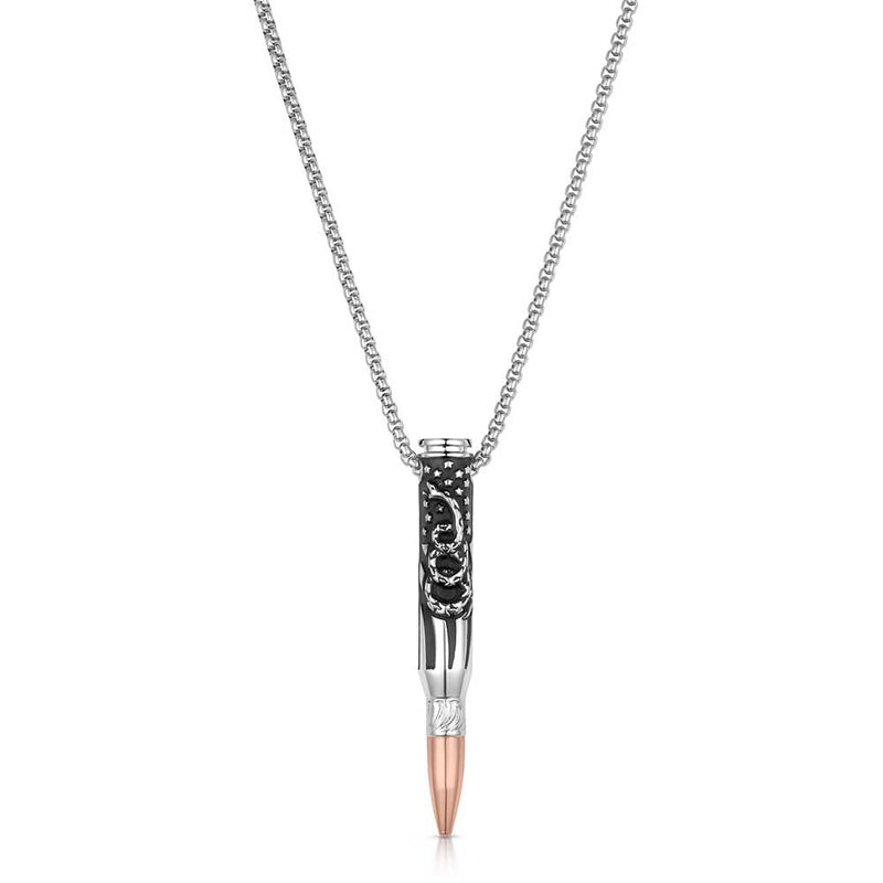 Men's Montana Silversmiths We The People Rifle Bullet Necklace NC6290