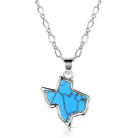 Women's Montana Silversmiths Turquoise Texas State Necklace NC6322