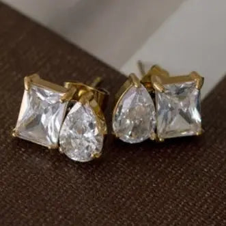 Women's Gold Water Resistant Ramsey Earrings 