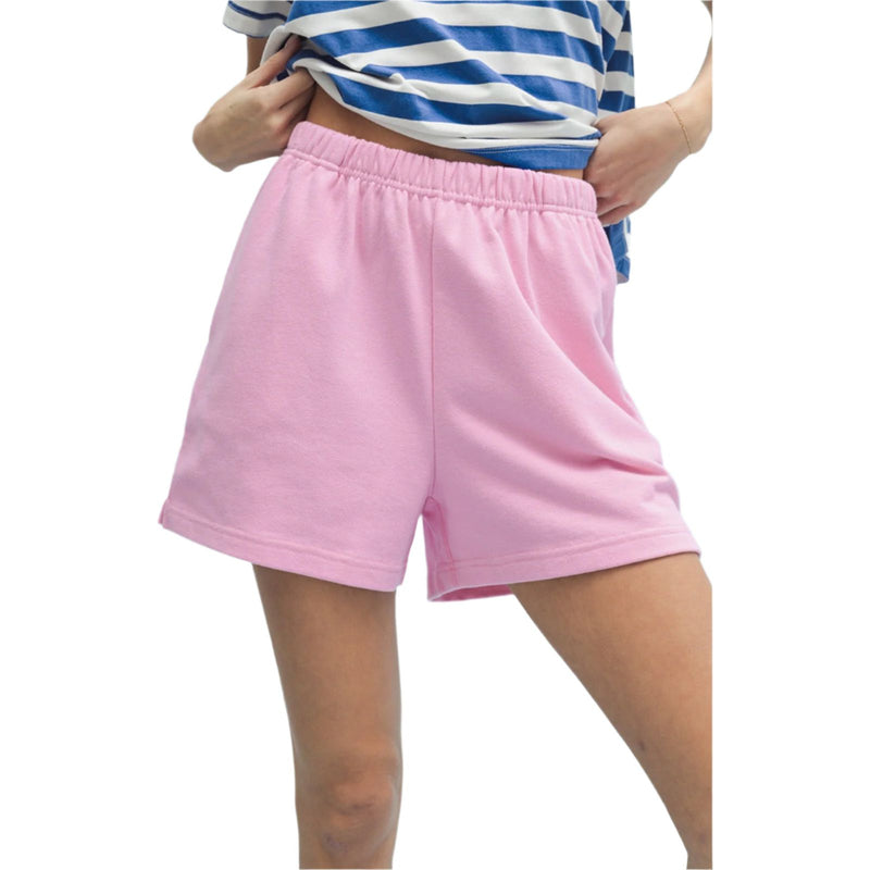 Women's French Terry Shorts With Side Slits WL24-9707 - Crazy House Western Wear