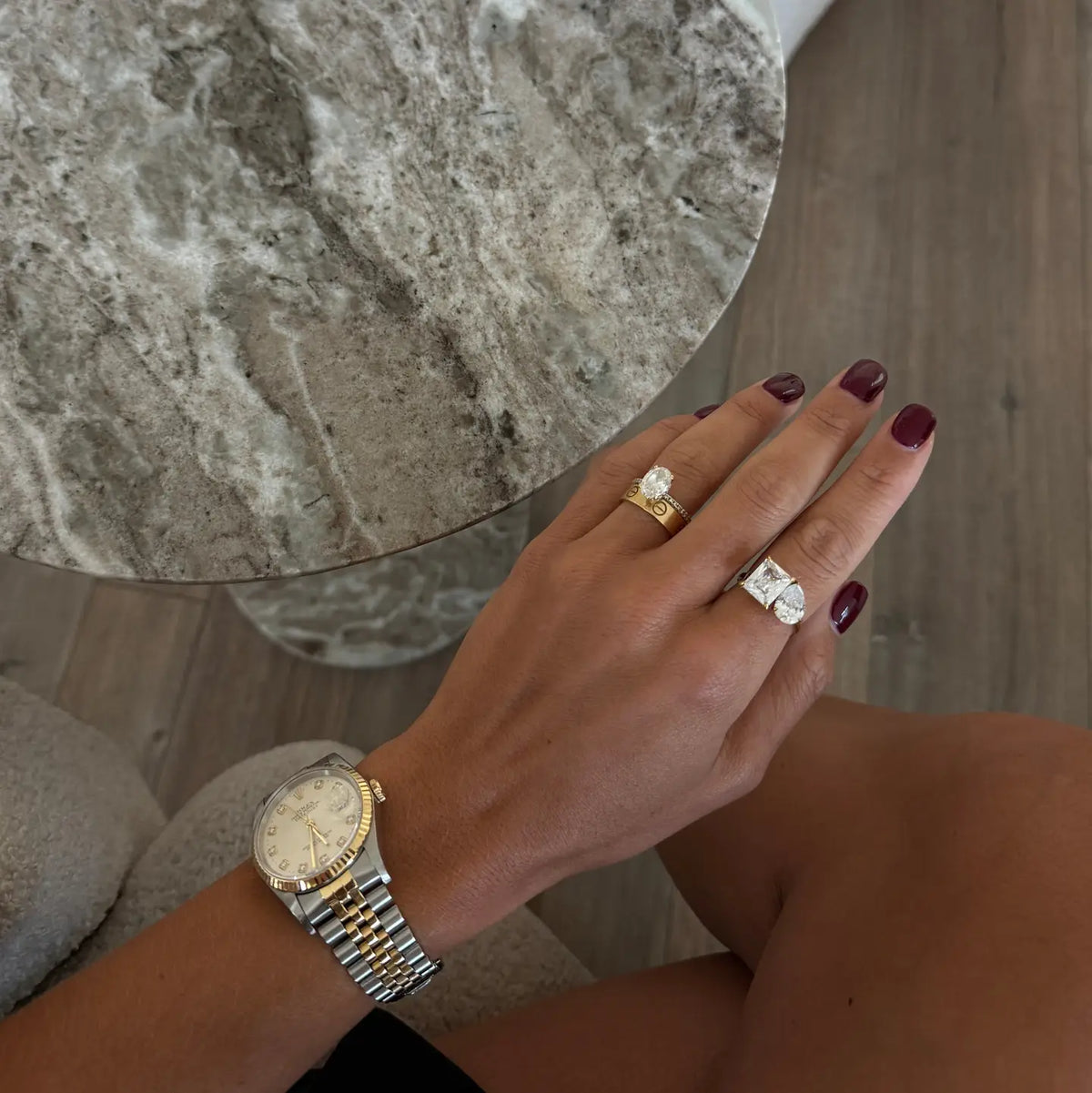 Women's Gold Water Resistant Christine Ring 