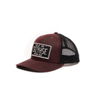 Crazy House Unisex Burgundy and Black Cap with License Plate Patch - Crazy House Western Wear