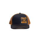 Crazy House Unisex Navy and Caramel Snapback with Stitching - Crazy House Western Wear