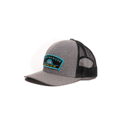 Crazy House Unisex Grey and Black Cap with Patch - Crazy House Western Wear