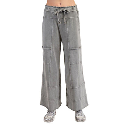 Women's Mineral Washed Terry Knit Pants EB41308