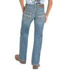Men's Rock and Roll Regular Fit Light Ladder Stitch Bootcut Jeans BB0BD08577