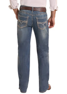 Rock and Roll Men's Relaxed Fit Two Tone Pocket Straight Leg Jeans BM0SD09797