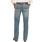 Men's Rock and Roll Regular Fit Classic Rope V Straight Leg Jeans BM1PD08581