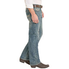 Men's Rock and Roll Regular Fit Classic Rope V Straight Leg Jeans BM1PD08581