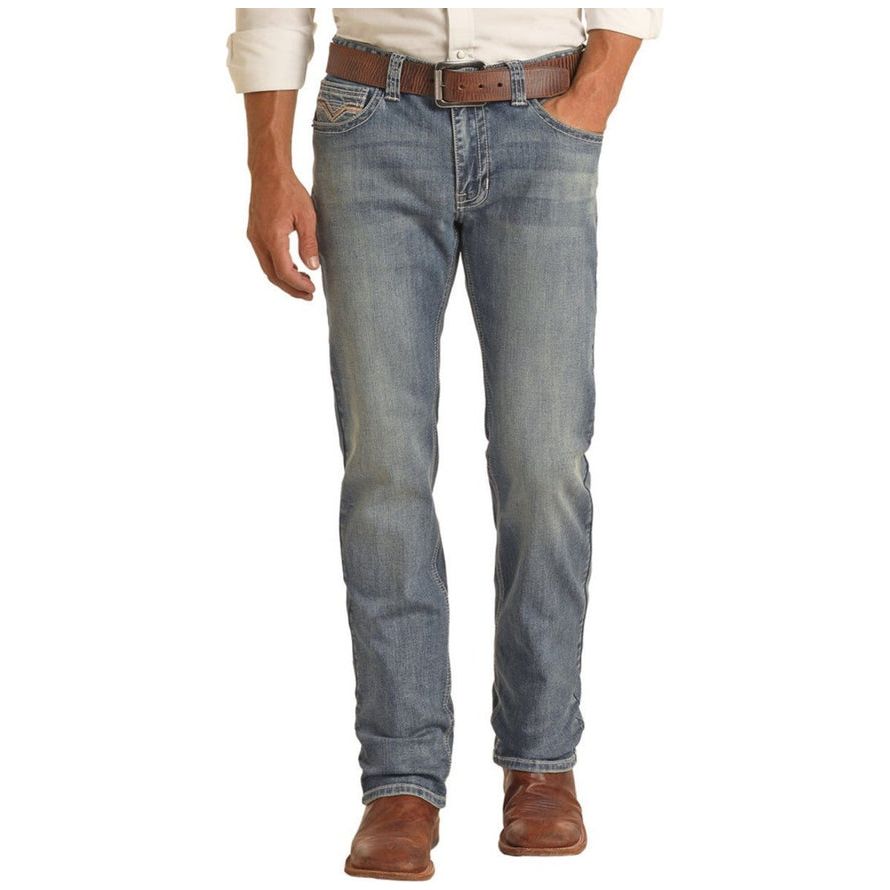 Rock and Roll Slim Fit Straight Leg Jeans - Crazy House Western Wear