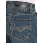 Men's Rock and Roll High Rise Relaxed Fit Two Tone Tapered Bootcut Jeans BMHBD08571