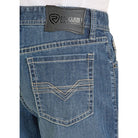 Men's Rock and Roll High Rise Regular Fit Classic Pocket Tapered Bootcut Jeans BMHPD08578