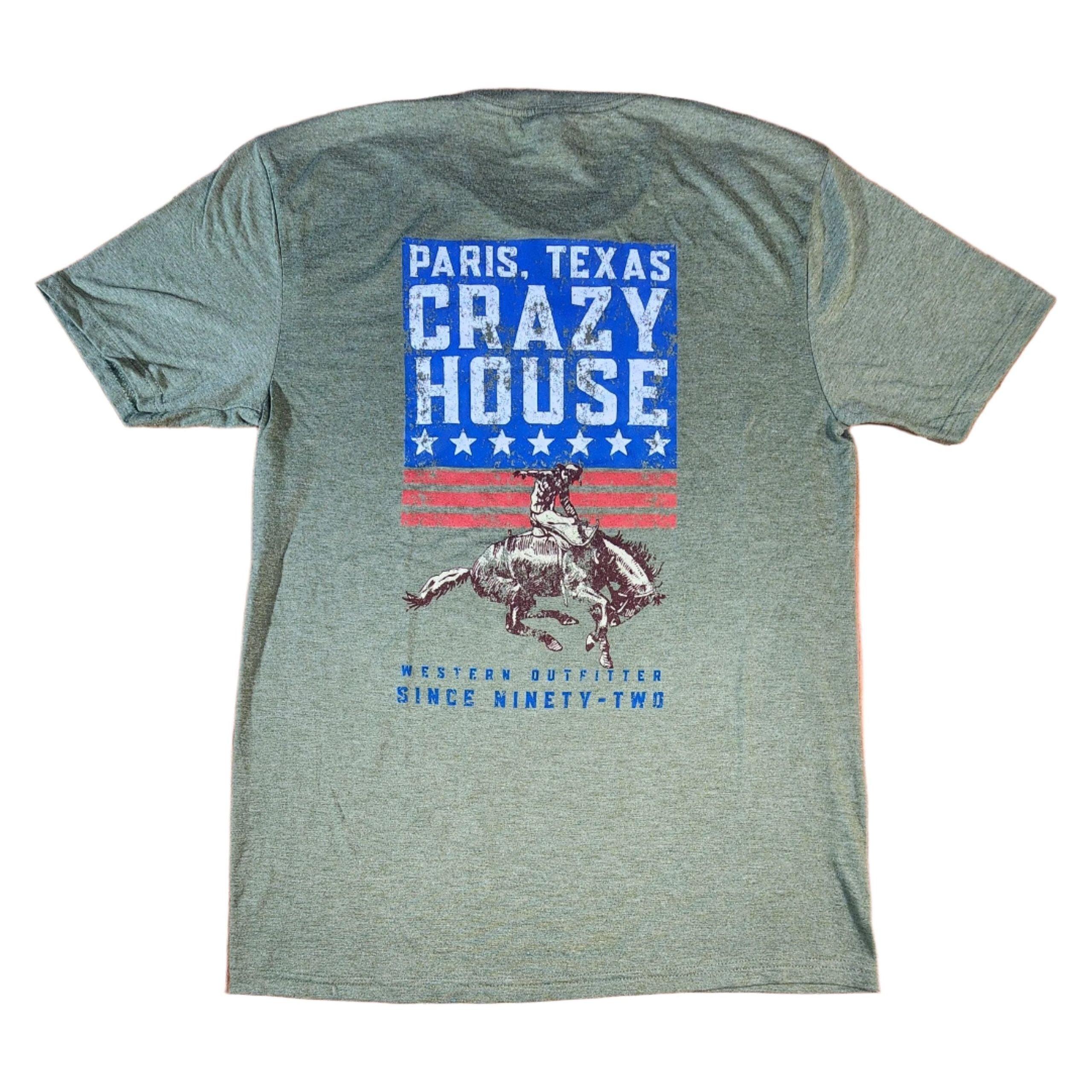 Crazy House Bronc Rider T-Shirt - Crazy House Western Wear