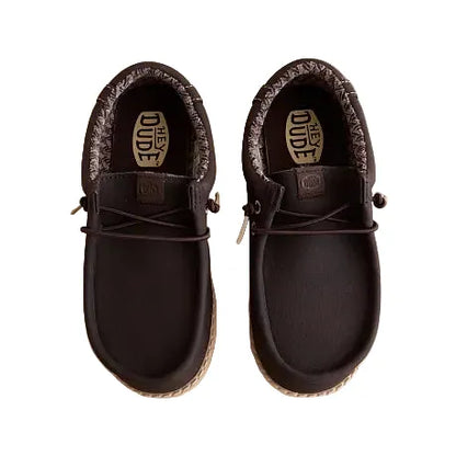 Boy's Hey Dude Wally Classic Mole Brown 42751-2IV