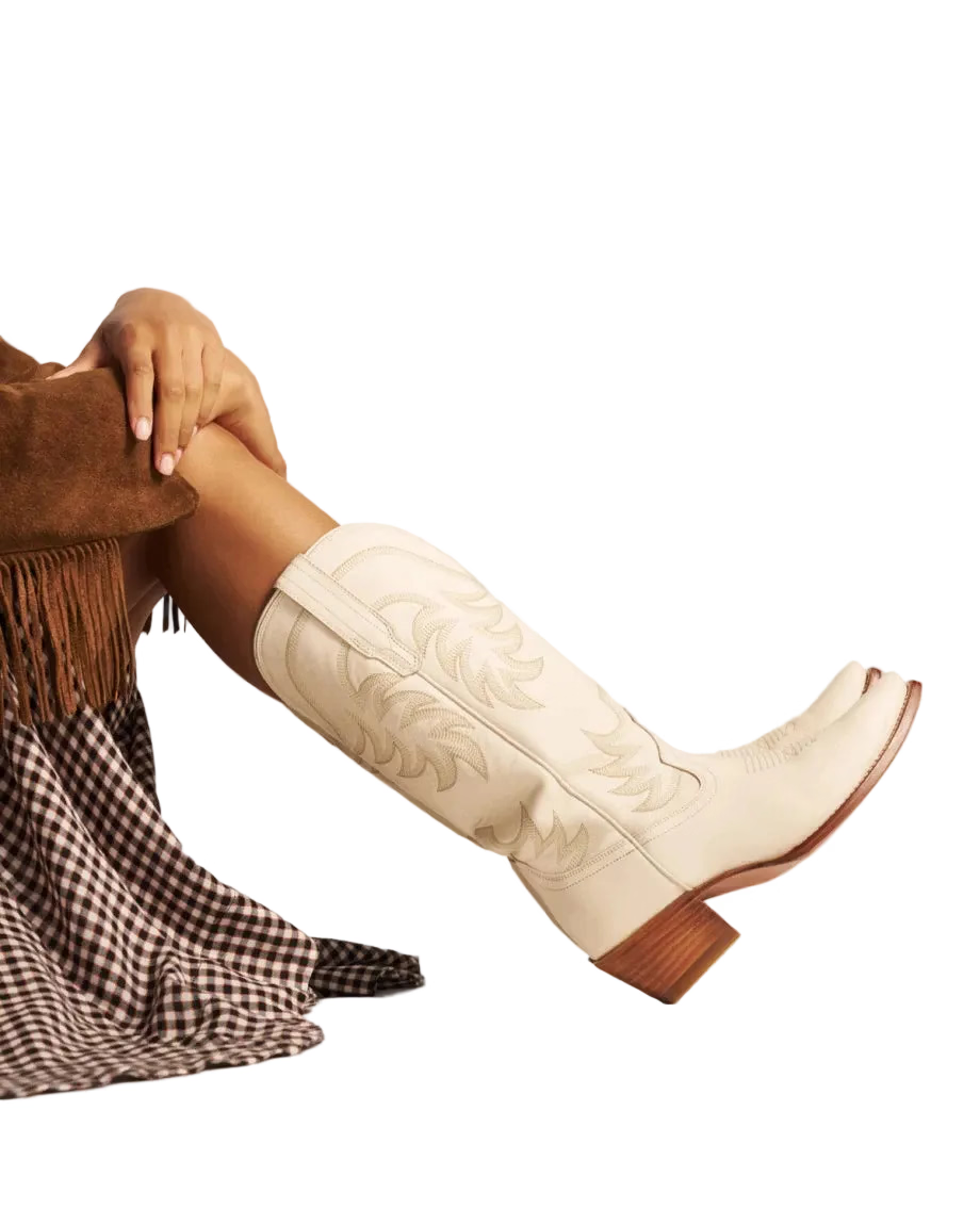 Tecovas Women's Bone Cowhide Snip Toe Boots W20007BON