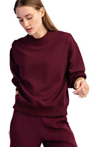 Rae Mode Women's Modal Scuba Luxe Crew Neck Top