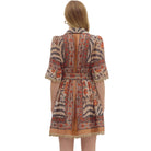 Women's Entro Printed Short Sleeve Mini Dress