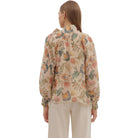 Women's Entro Floral Print Long Sleeve Bow Tie Blouse T29264