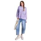 Women's Easel Lavender Hoodie With Bow Patch ET26781 - Crazy House Western Wear